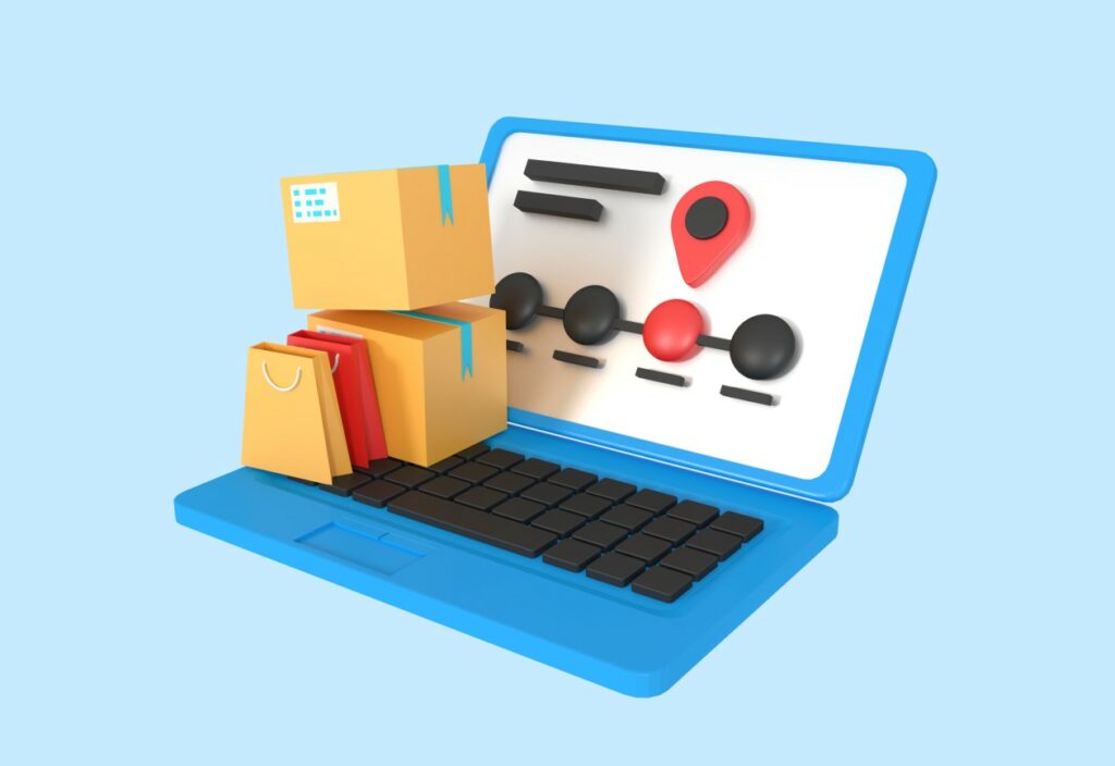 computador acompanhando as vendas que foram feitas sem estoque